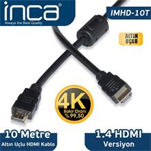 Inca Imhd-10T 10M Hdmı 1.4V 3D Altın Uclu Kablo - 1