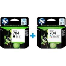 Hp Cn692Ae + Cn693Ae 704  Siyah + Renkli Kartuş Seti(450.10.20.0268)