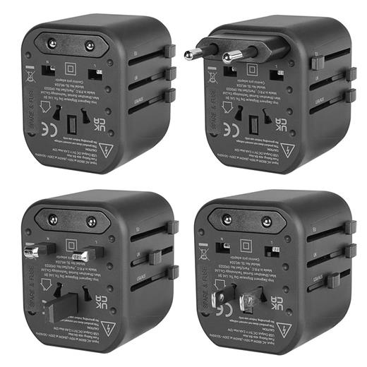 S-Link Sl-Wl024 2-Usb 2.4Aı 100-240V Universal Çevirici Priz Adaptör(100.60.30.0011)