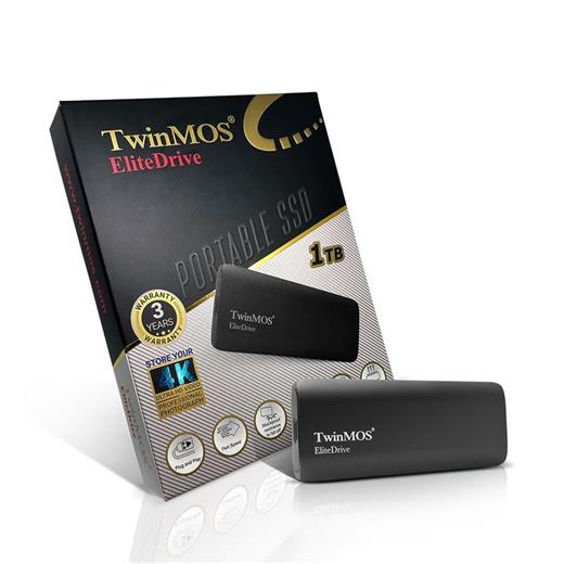 Twinmos 1Tb Taşınabilir Harici Ssd Usb 3.2-Type-C Dark Grey (Pssdggbmed32)(110.20.20.0044)