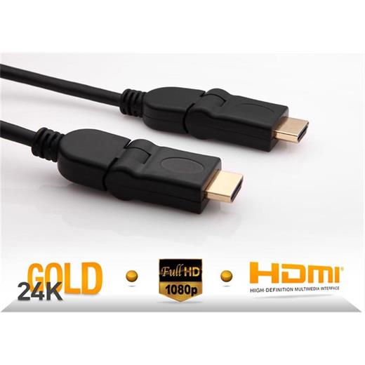 S-Link Slx-318 Hdmı M-M 5M Altın Uçlu 24K + L Kon. 1.4 Ver. 3D Kablo(250.10.20.0072)