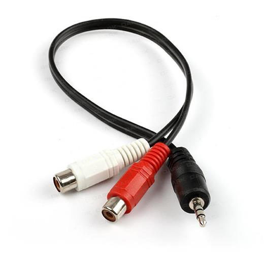 Dark 3.5Mm Stereo Erkek - 2 X Rca Dişi (Analog Ses) Dönüştürücü Kablo(250.10.40.0075)