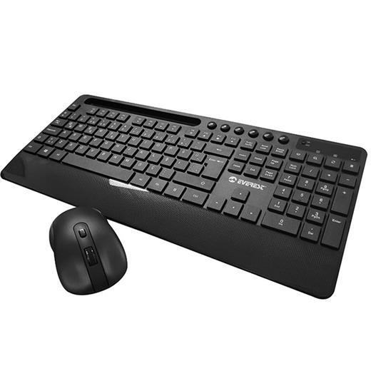 Everest Km-9676 Siyah Kablosuz 800-1200-1600 Dpi Q Standart Klavye + Mouse Set(300.10.30.0047)