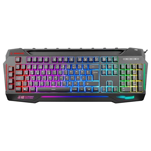 Rampage Kb-R63 Stage Siyah 4 Makro Fonksiyon Sese Duyarlı Işıklı Rgb Q Usb Oyuncu Klavyesi(300.30.20.0030)