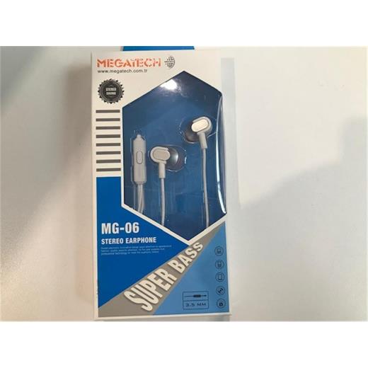 Megatech Mg-06 Beyazı Mikrofonlu Kulaklık(300.70.20.0063)