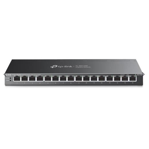 Tp-Link Tl-Sg116P 16 Port Poe+ 10-100-1000 Mbps Switch Çelik Kasa(400.40.10.0299)