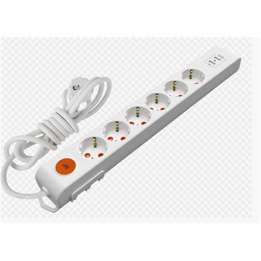 Mutlusan Rı-Tech 6Lı 2Mt Anahtarlı  2Usb  Topraklı  Grup Priz  (001 175 650002 02 00)  (400.70.20.0281)