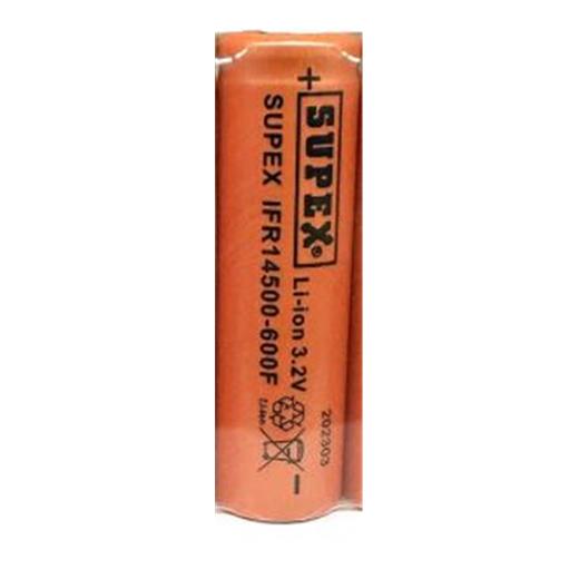 Supex Ifr14500-600F 3.2V Düz Kafa Lifepo4 Pil(420.10.35.0055)