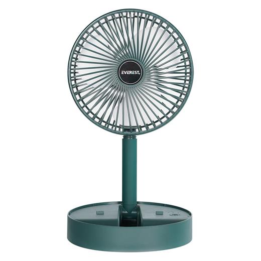 Everest Efn-605 Masaüstü Şarj Edilebilir Yeşil 800Mah Usb Fan(420.50.10.0017)