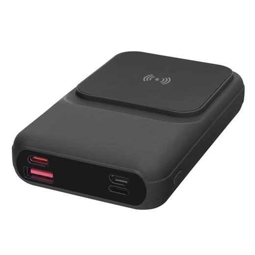 S-Link P135 10000Mah 15W Magsafe Dahili Kablo Siyah Gizli Led Taşınabilir Pil Şarj Cihazı Power(420.60.10.0203)
