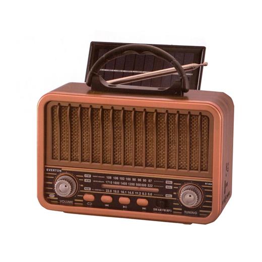 Everton Rt-834 Bluetooth Radyo-Tf Card-Usb-Kumandalı Nostaljik Radyo Solar Güneş Panelli(550.20.20.0122)