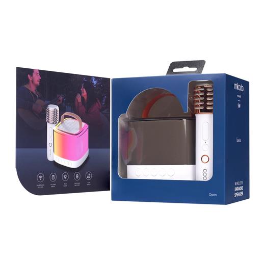 Mikado Md-16Bt Favorite Beyaz Tf Kart Destekli Bluetooth Wireless Karaoke Mikrofonlu 1200Mah Speaker(550.50.50.0154)