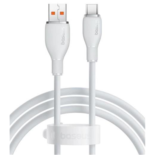 Baseus P10355703221-00 Pudding Hızlı Şarj Özellikli Usb Type-C 100W Kablo 1.2M Beyaz(750.60.35.0168)