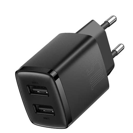 Baseus Ccxj010201 10,5W 2X Usb-A Siyah Şarj Aleti(750.60.35.0182)