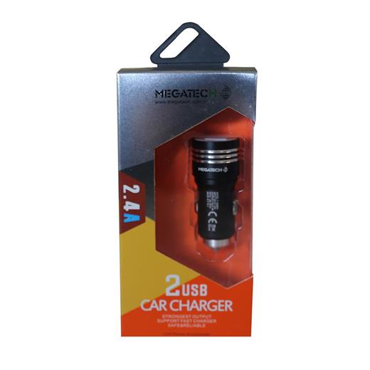 Megatech T05-M24 Renkli 2.4A 2Usb Çelik Araç Şarj Aleti (800.15.40.0009)