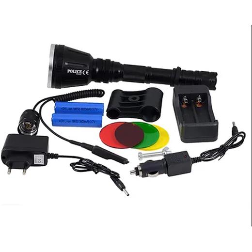 Polıce Ps-93 T6 Led Tüfek Aparatlı Şarj Edilebilir(3 Renkli Cam)(800.20.20.0017)