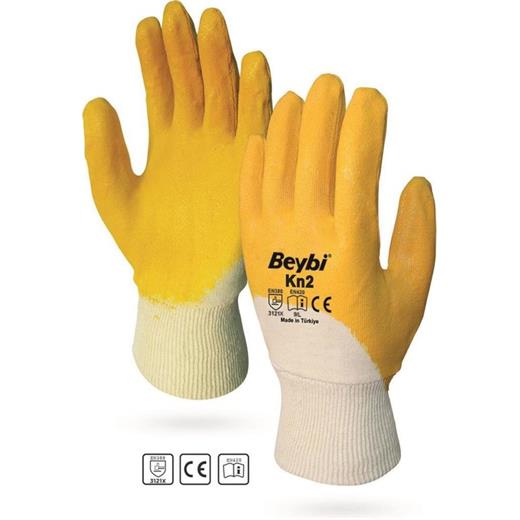 Beybi Pamuk Nitril Pmk Kn2 9 Beden Eldiven 12Li Paket En388 (3121X)(800.40.10.0011)