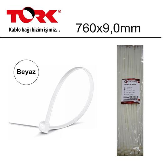 Tork Trk-760-9,0Mm Beyaz 100Lü Kablo Bağı (86978)(800.70.20.0078)