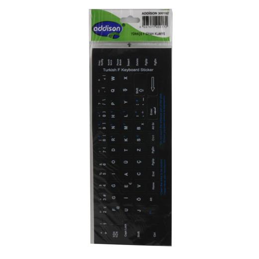 Addison 300162 Türkçe F Siyah Klavye Stıker(900.40.40.0045)
