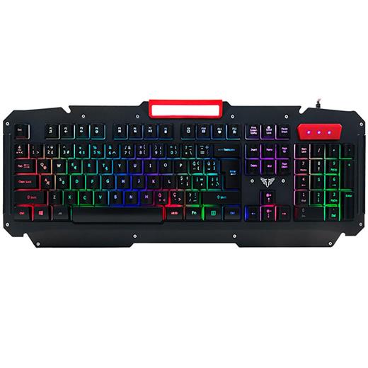 Everest Kb-R800 Metafor Usb Gökkuşağı Aydınlatmalı Q Metal Yüzey Gaming Oyuncu Klavyesi(900.40.40.0110)