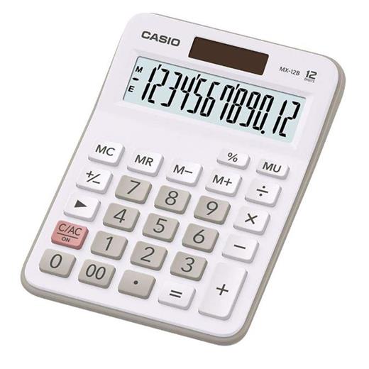 Casio Mx-12B-We Beyaz 12 Hane Masa Üstü Hesap Makinesi(950.10.10.0140)