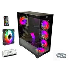 Aztech Azt101 B 5 X Rgb Fan Uzakdan Kumanda Siyah Akvaryum Gamin Kasa Temper Cam , Rgb Switch(100.40.10.0252)