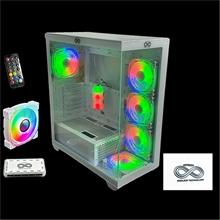 Aztech Azt201 W 5 X Rgb Fan Uzakdan Kumanda Beyaz Akvaryum Gamin Kasa Temper Cam , Rgb Switch(100.40.10.0267)