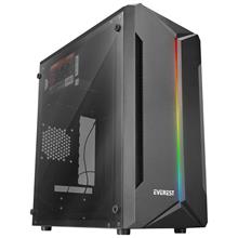 Everest Saber Rgb Led Şeritli Peak 250W Akrilik Yan Panel M-Atx Mini-T Gaming Oyuncu Kasası(100.40.10.0299)