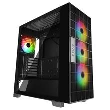 Rampage Azza V2 Temperli Camlı Siyah 4-12Cm Argb Fan + Type-C Atx Mid-T Gaming Oyuncu Kasası(100.40.10.0306)