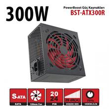 Powerboost Bst-Atx300R 300W, Ppfc 12Cm Kırmızı Fanlı Atx Psu (Retail Box) Güç Kaynağı(100.50.20.0172)