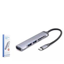 Hadron Hdx7039 Usb Hub Combo 5In1 Usb Type-C Sd + Tf Card Gri(250.10.10.0021)