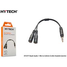 Hytech Hy-X77 Siyah Audio + Mic To 3,5Mm 0.15M Kul(250.10.10.0135)
