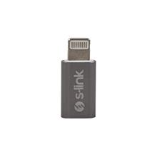S-Link Sl-Ta20M Gümüş Metal Gövde Microusb 5Pin F To Lightning M Çevirici(250.10.10.0149)