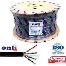 Onli On-6006 U-Utp 23 Awg Cca-Pe Outdoor 305 Metre Cat6 Kablo (250.10.50.0338)