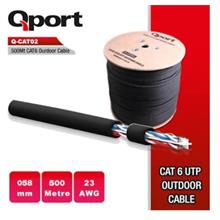 Qport Q-Cato2 500Mt Outdoor Cat6 23Awg 0.58Mm Dış Mekan Kablo(250.10.50.0348)