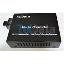 Teldata Media Converter Single Mode 10-100-1000 20 Km Dual Sc 2 Li Paket Set(250.10.50.0446)