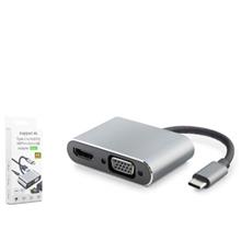 Hadron Hdx7839 Type-C To Hub Hdtv 4K 30Hz + Type-C + Usb + Vga 4In1 Gri(250.20.10.0104)
