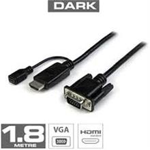 Dark Dk Hd Ahdmıxvgal180 1.8M Hdmı - Vga Güç Destekli Kablo (250.20.30.0062)