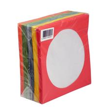 Cd&Dvd Zarfı Renkli 80Gr 100 Lü Paket Pencereli (Kırmızı,Sarı,Yeşil,Mavi,Turuncu)(250.50.40.0002)
