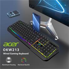 Acer Okw213 Siyah Rgb Rainbow Backlit Gaming Keyboard Rainbow (Kablo Uzunluğu 1,5Mt)(300.10.30.0084)