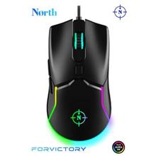 North Air Black Rgb Kablolu Profesyonel Oyuncu Mouse (300.20.30.0101)