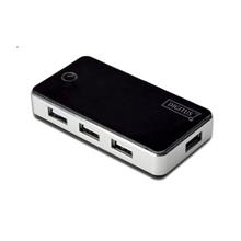 Digitus Da-70222 7 Port Usb Hub, Usb 2.0, Siyah-Gümüş Renk, Güç Adaptörlü, Plastik(300.40.10.0022)