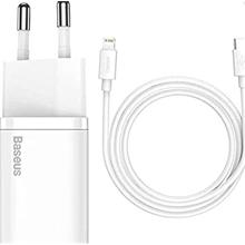 Baseus Tzccsup-B02 20W C+C Beyaz Şarj Aleti(300.70.40.0093)