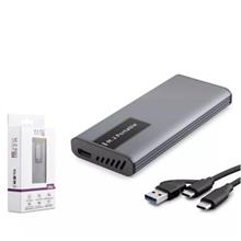 Hadron Hdx1781 Ssd Kutu Type-C3.1 + Usb3.0 Ngff Alimünyum + Plastik M2 Chıp Rtl9201R Rgb Gr(300.80.10.0046)