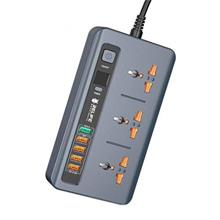 Relife Rl-316D Akıllı Priz Akım Korumalı 1,9Mt Kablo Üniversal 5 Usb 5V-3.4A Qc 3.0 Digital Ekran (400.70.20.0125)