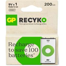 Gp 9V 200 Mah Şarjlı Tekli Paket Gp20R8Hem-2Gb1(420.10.10.0007)