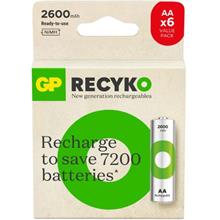 Gp Aa 2600 Mah Şarjlı Kalem Pil 4+2Li Paket Gp270Aahce4-2(420.10.10.0013)