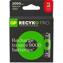 Gp Aa 2000 Mah Pro Şarjlı Kalem Pil 4+2Li Paket  Paket Gp210Aahcbr21-2Gvptlb6(420.10.10.0027)