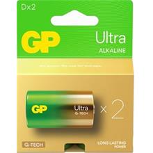 Gp G-Tech Lr20 Büyük Boy Ultra Alkalin Pil 2Li Paket Gp13Au-U2 D Boy(420.10.20.0001)