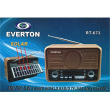 Everton Rt-673 Bluetooth Fm-Usb-Tf-Aux Şarjlı Solar Nostaljik Radyo(550.20.20.0093)